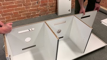 Frank Olsen 1500 TV Unit Smart-Tech System assembled with Threespine® click furniture technology