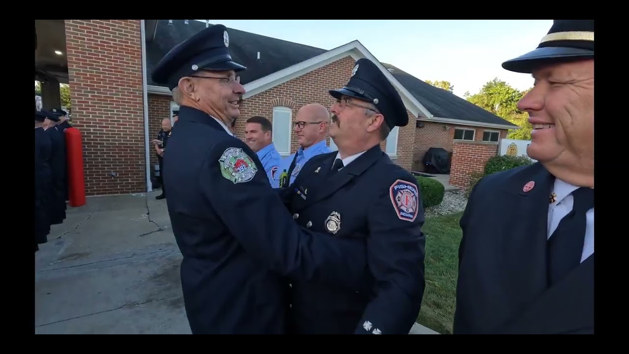 Firefighter Andy Luckey Walkout and Flag Presentation