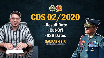 CDS 2 2020 Cut Off for OTA, IMA, AFA and INA | CDS 2 2020 Result Date | CDS SSB Dates by Saurabh Sir