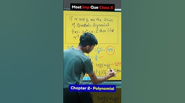 Most important question from the Chapter Polynomial Class 10 #cbse2025
