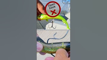 Open hook VS of offset hook.  Fishing tip №5 #shorts