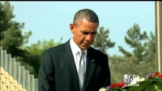Obama visits Theodor Herzl's grave