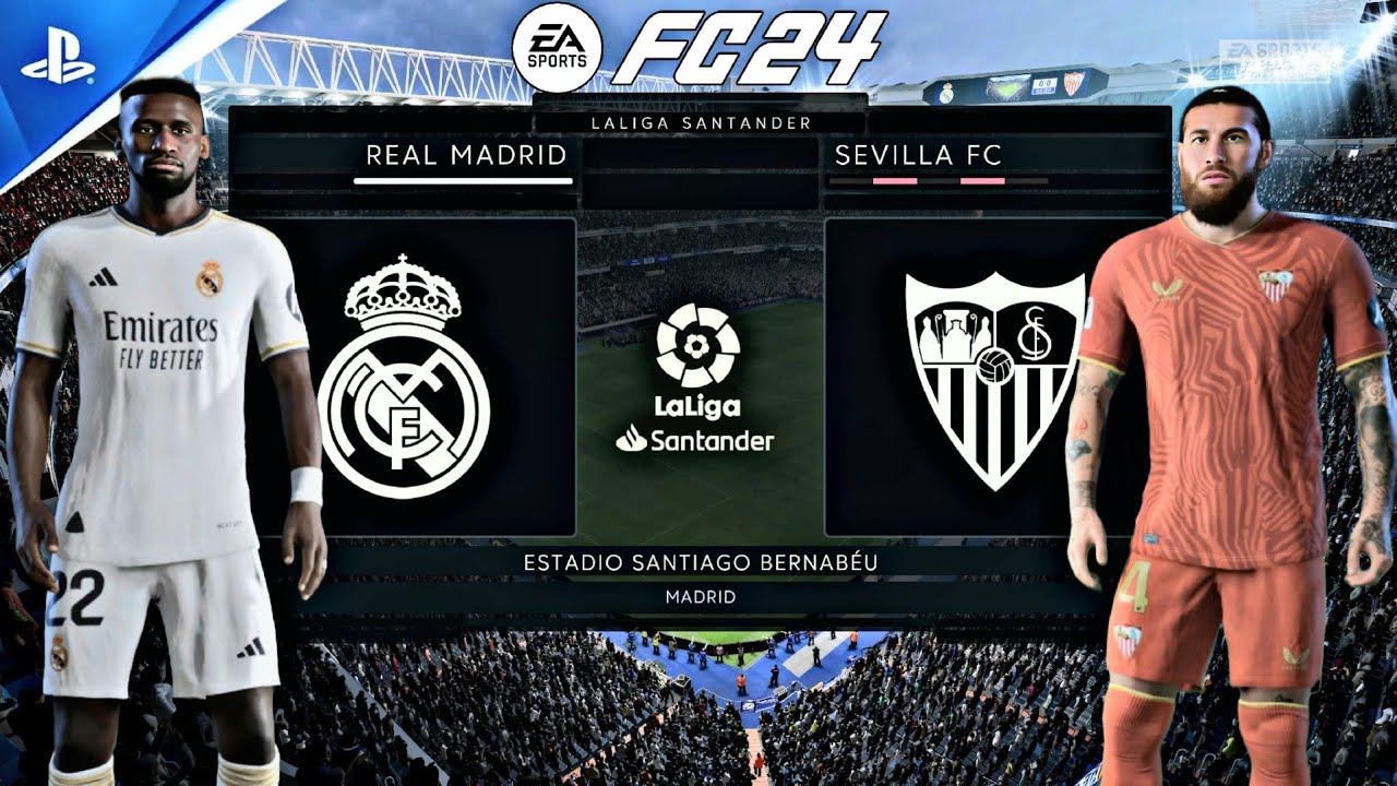 EA FC24 - Real Madrid CF vs Sevilla FC | PS5™ [4K60] Gameplay | Laliga ...