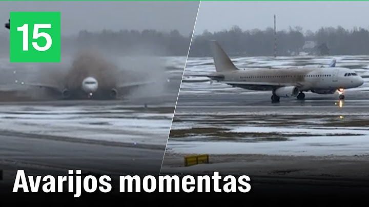 Užfiksuotas momentas: Vilniuje nuo tako nuslydo besileidęs lėktuvas