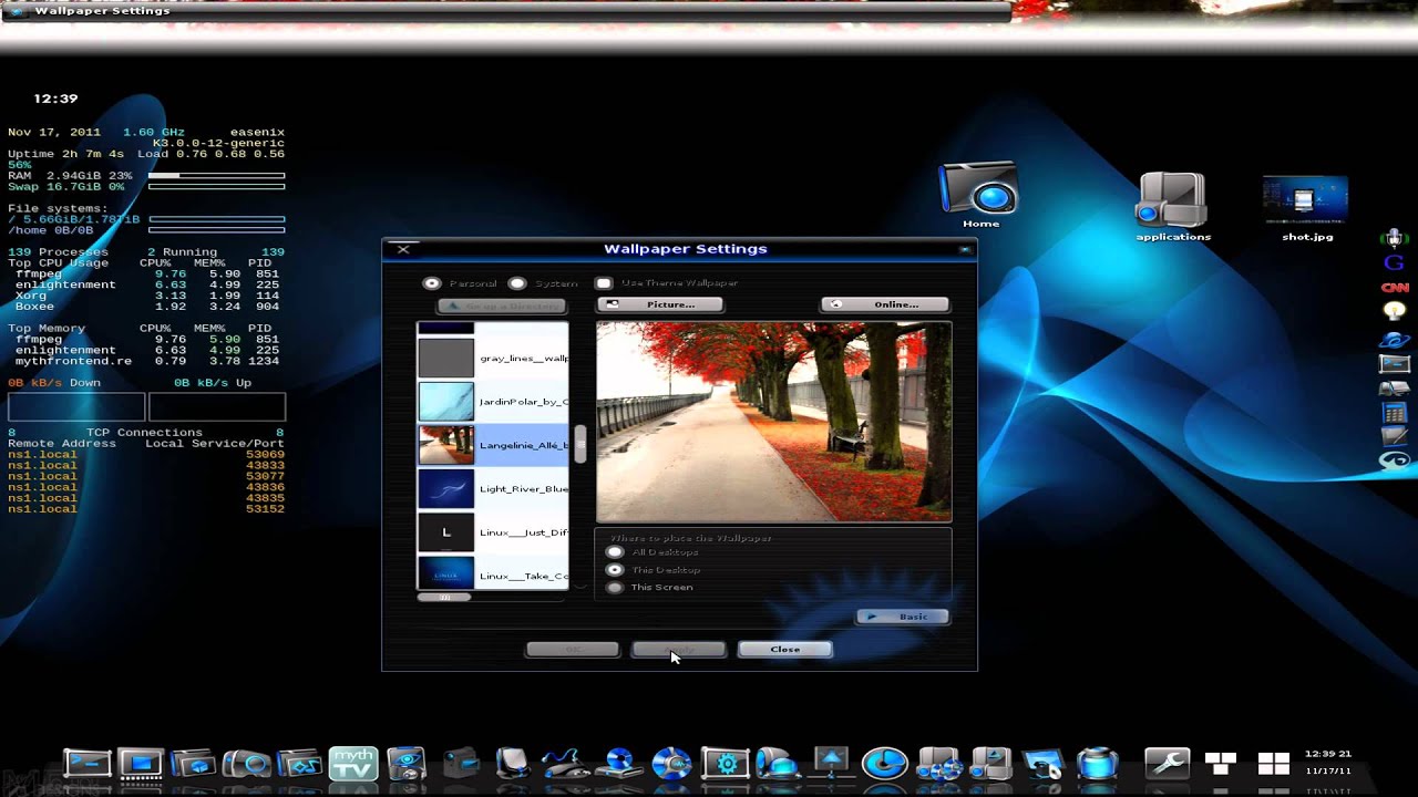 Ubuntu 11.10 Oneiric Ocelot & SLICK HTPC/MythTV - Easenix OS 1.0 - YouTube