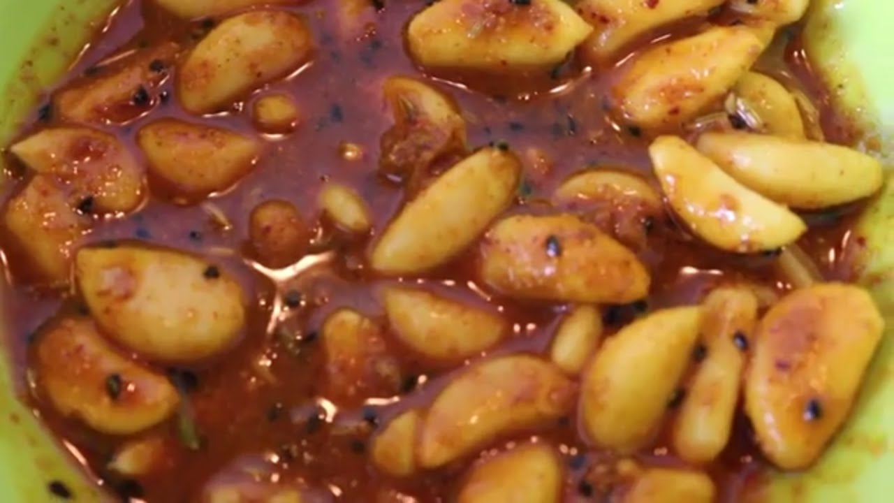 garlic pickle recipe. lahsun achar recipe YouTube
