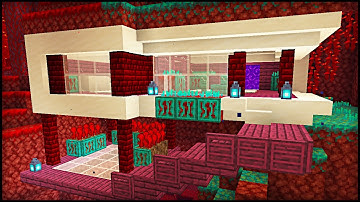 NEW 1.16 Minecraft Modern Nether House: Minecraft Modern House Tutorial!