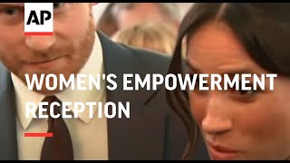 Prince Harry and Meghan Markle attend a Women's Empowerment reception