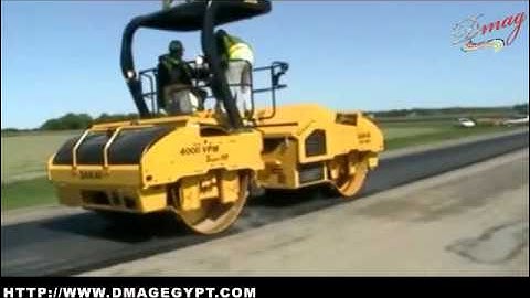Intelligent Compaction  Paving Operation  Windrow Paver - Dmag