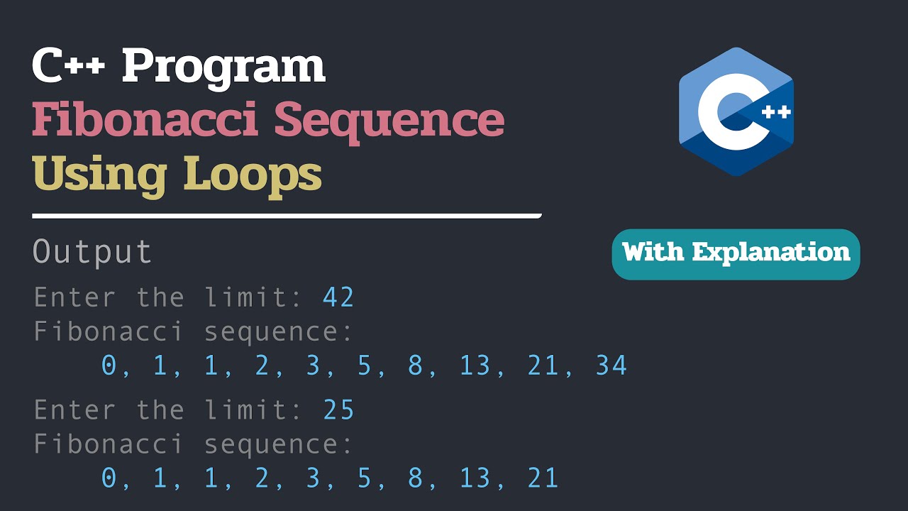Fibonacci Sequence Using C++ Program | C++ Programming Tutorial in Urdu ...