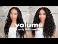 My BIG Curly Hair Routine for HOLD &amp; VOLUME - defined and volumized curls