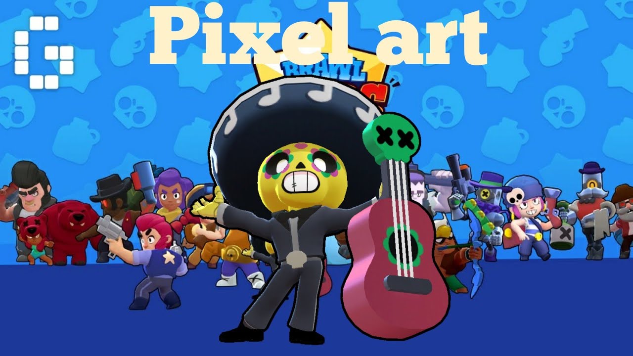 Poco Pixel Art 22 Youtube - pixel art brawl stars poco