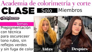 ¡NO cometas este ERROR! COMO OSCURECER un RUBIO EXTREMOsin dejarlo VERDE. SECRETO de COLORISTAS.