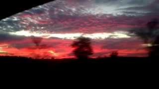 Sunset in Calhoun, Georgia, November 2013