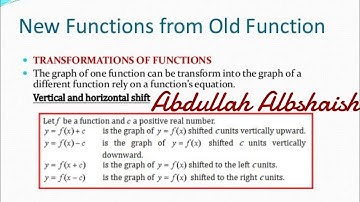 1.3 New Functions from Old Functions /part 1