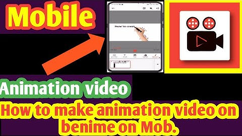 How to make Animation video on Android for youtube by benime apps.