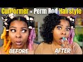 Curlformer  perm rod natural hair style  no heat required  detailed tutorial