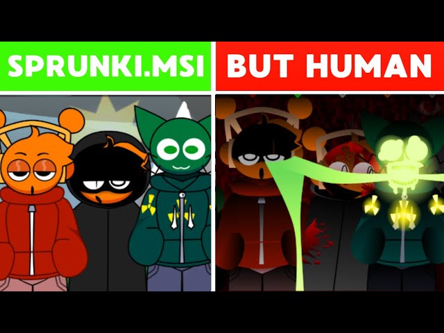 Incredibox Sprunki MSI but Human! Normal VS Horror Versions!
