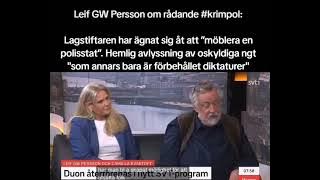 Leif GW Persson: 'Möblera en polisstat' om SD-regeringens kriminalpolitik