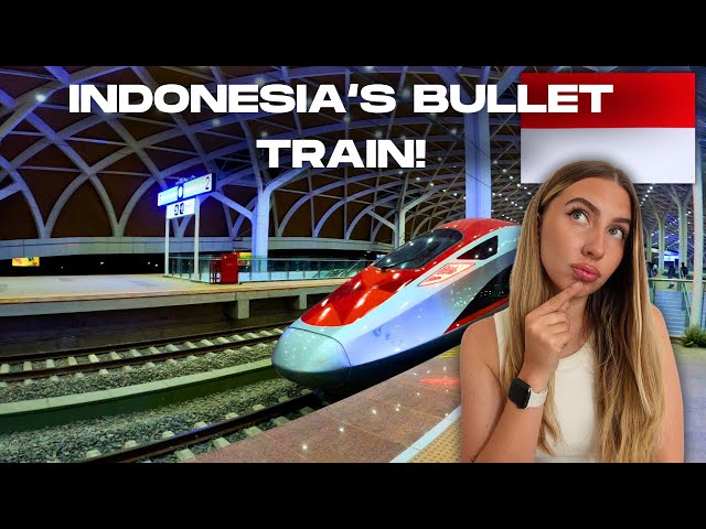 South East Asia's first BULLET TRAIN!🇮🇩 class=