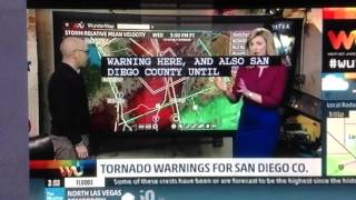 Tornado warning San Diego California
