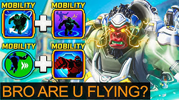 I Created An *INFINITE FLYING* Build For Winston In Overwatch Stadium...