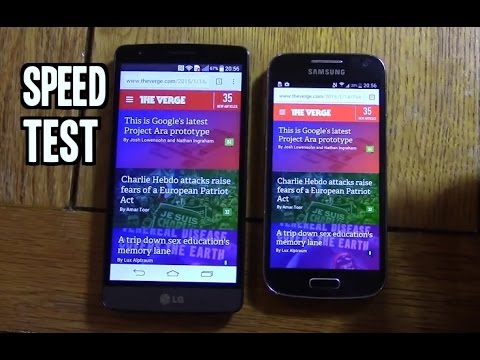 LG G3S (Beat) VS Samsung Galaxy S4 Mini - Quick Speed Test