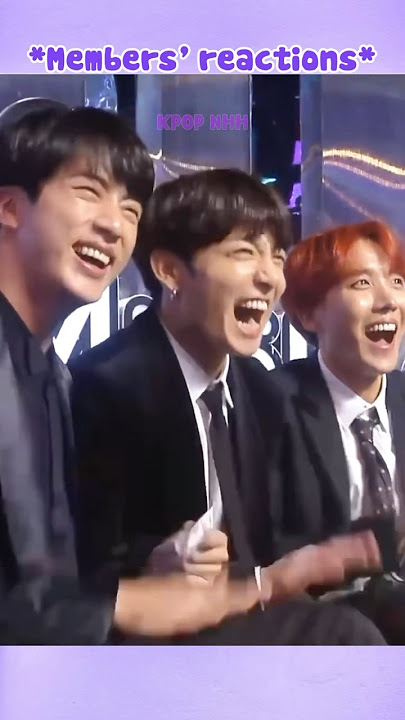 Other Members Reaction When Suga Was Receiving Award 😂😂 #shorts #suga #bts