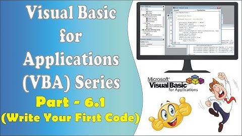 Pro Microsoft Excel VBA Tutorial Course | Writing Your First Code into EXCEL VBE | Part - 6.1 |