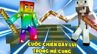 MINI GAME : CUỘC CHIẾN ĐẨY LÙI TRONG MÊ CUNG ** KHI 2 NOOB MINECRAFT PvP SINH TỒN MÊ CUNG TRÊN TRỜI