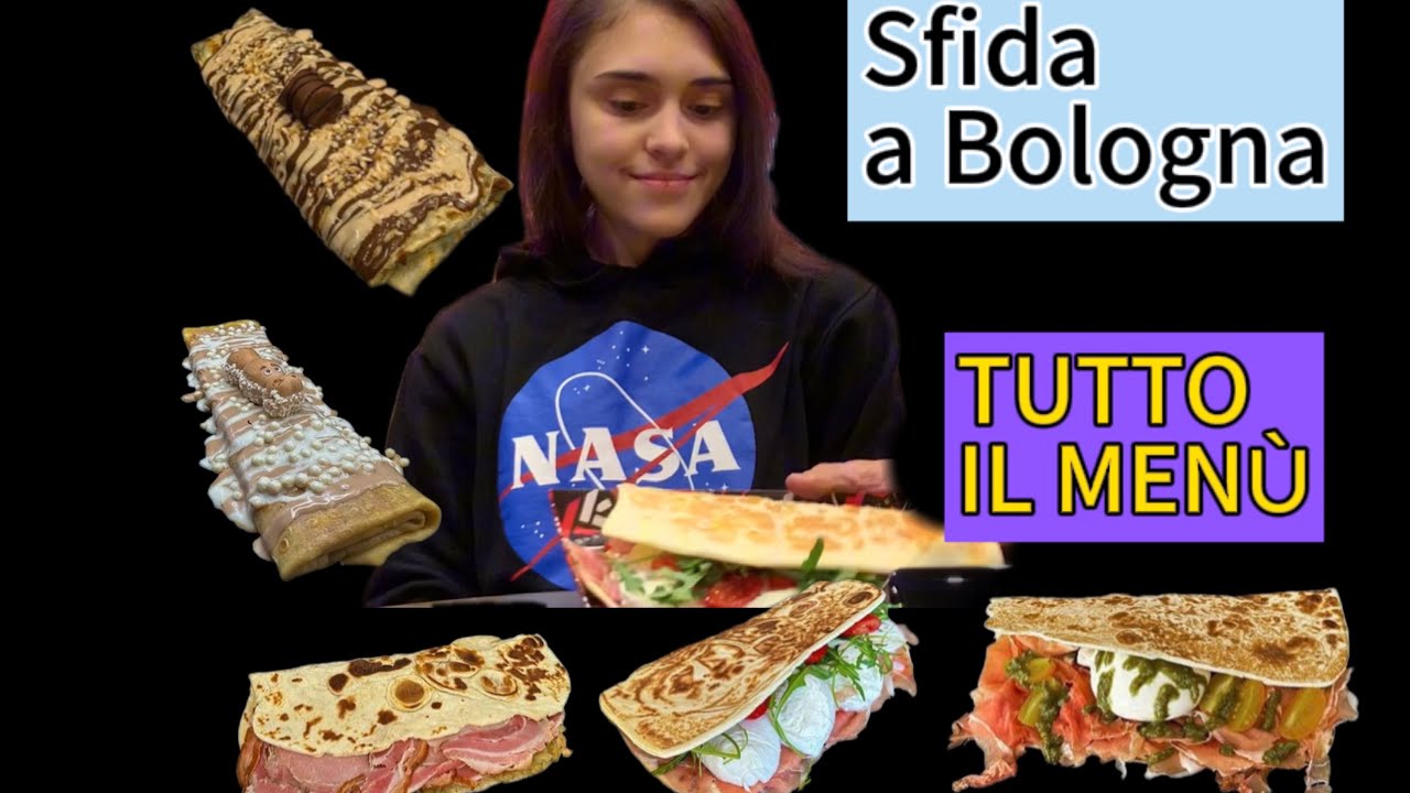 HO MANGIATO TUTTO IL MENÙ DI UNA PIADINERIA - PIADINE, CRÊPES E WAFFLE - SFIDA A BOLOGNA