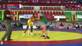 Round 2 GR - 71 kg: C. GUIDILIM (CMR) v. Z. BOUROUIHIYA (MAR)