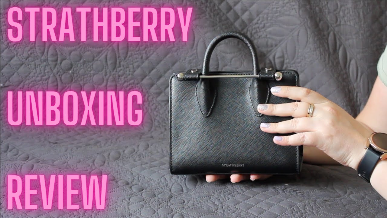 The Strathberry Nano Tote - Silver with Silver Hardware