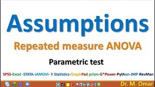 Assumptions for repeated measure ANOVA