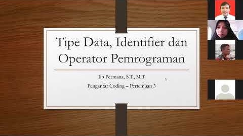 Pengantar Coding - Pertemuan 3