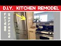 DIY KITCHEN REMODEL - Fridge Surround and Custom Countertops - Part 5