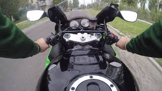 Покупка Kawasaki Ninja,и первый раз за рулем.