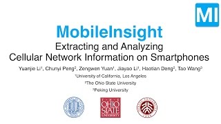 MobileInsight: Extracting and Analyzing Cellular Network Information on Smartphones (ACM MobiCom'16)