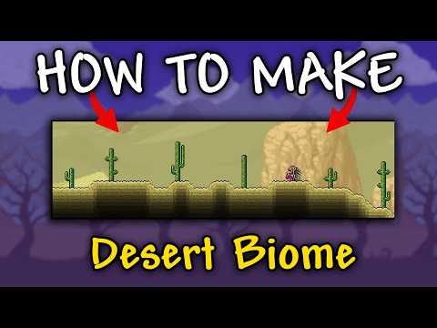 How to Make DESERT in Terraria Make Desert Terraria
