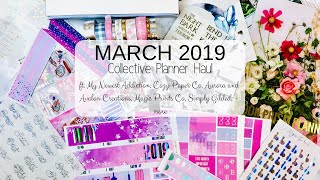 March Collective Planner Haul 2019 \\ ft. Aurora and Avalon Creations, My Newest Addiction, and more screenshot 5