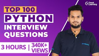 Top 100 Python Interview Questions | Python Programming | Crack Python Interview |Great Learning screenshot 2