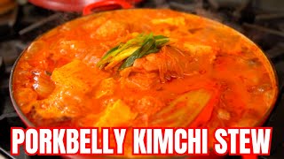 You need to EAT this EXTRA SPECIAL, THICK & HEARTY PORK BELLY Kimchi Stew 고급스러운 삼겹살 김치찌개