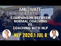 Comparison between normal coaching vs coaching with nlp