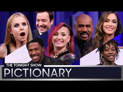 Tonight Show Pictionary with Kristen Bell, Demi Lovato, Megan Fox and More