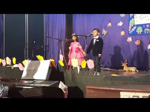 Baby Ricielle 4.5 year old singing I am a barbie girl on Lawrence Montessori School Annual Thanksgiv