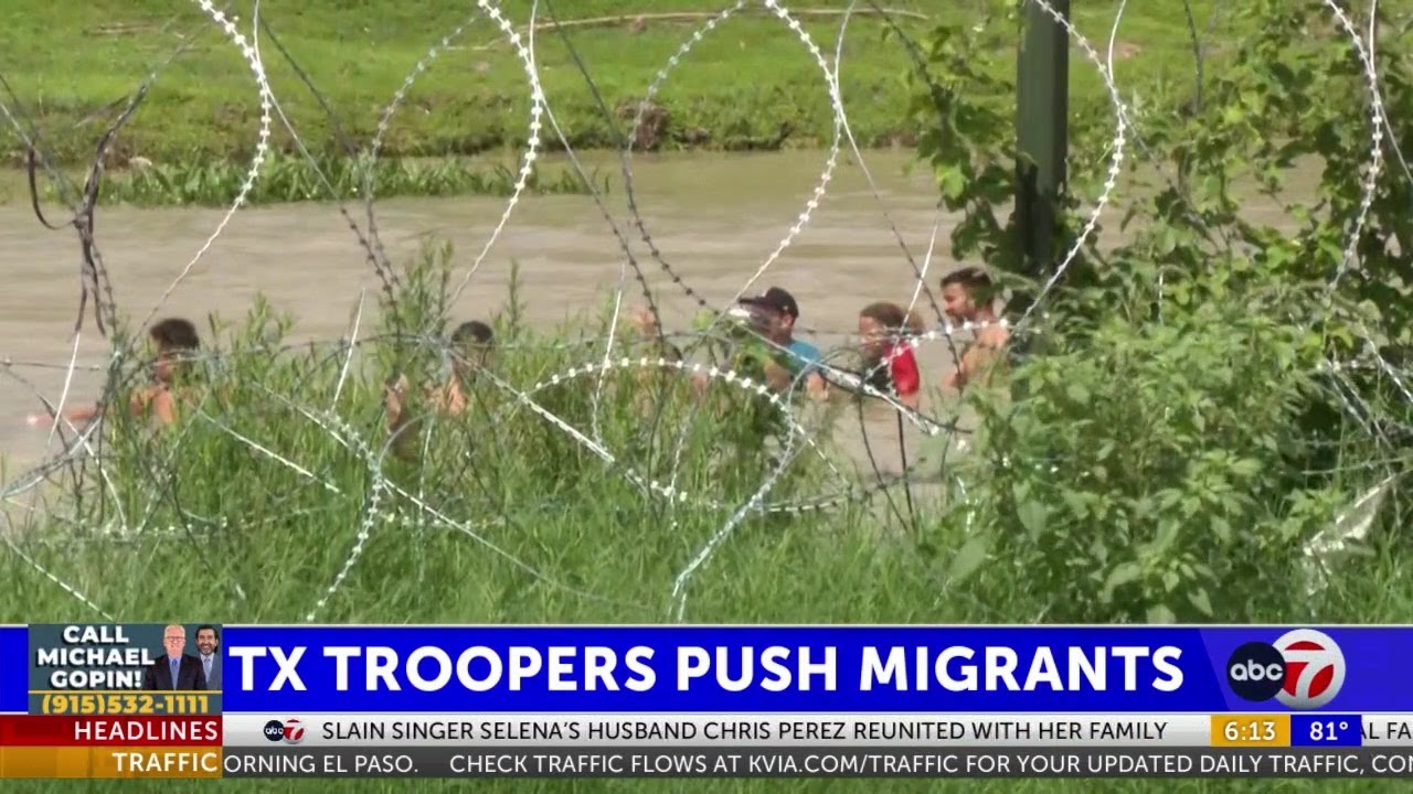 Texas troopers told to push back migrants into Rio Grande River and ...