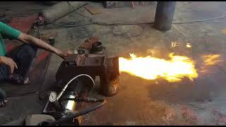 Bitumen tank LDO burner