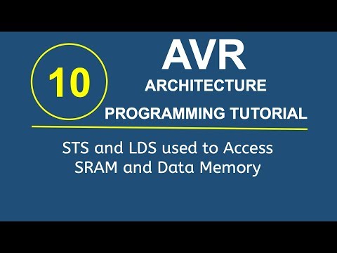 AVR Tutorial 10- STS and LDS used to Access SRAM and Data Memory in AVR