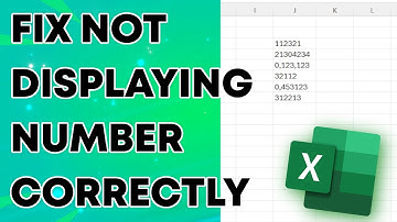 How To Fix Numbers Not Displaying Correctly in Microsoft Excel (2025)