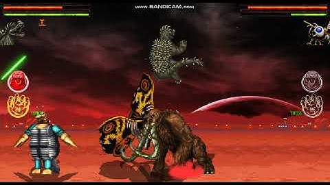 Godzilla: Omniverse - Anguirus and Behemoth VS. Moguera (Showa) and Mothra